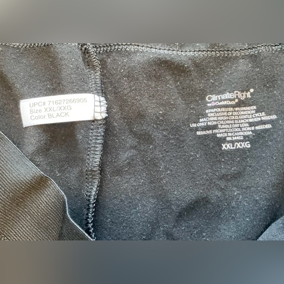 Climate Right By Cuddi Duds Womens Black Underpants Size XXL - Picture 3 of 3
